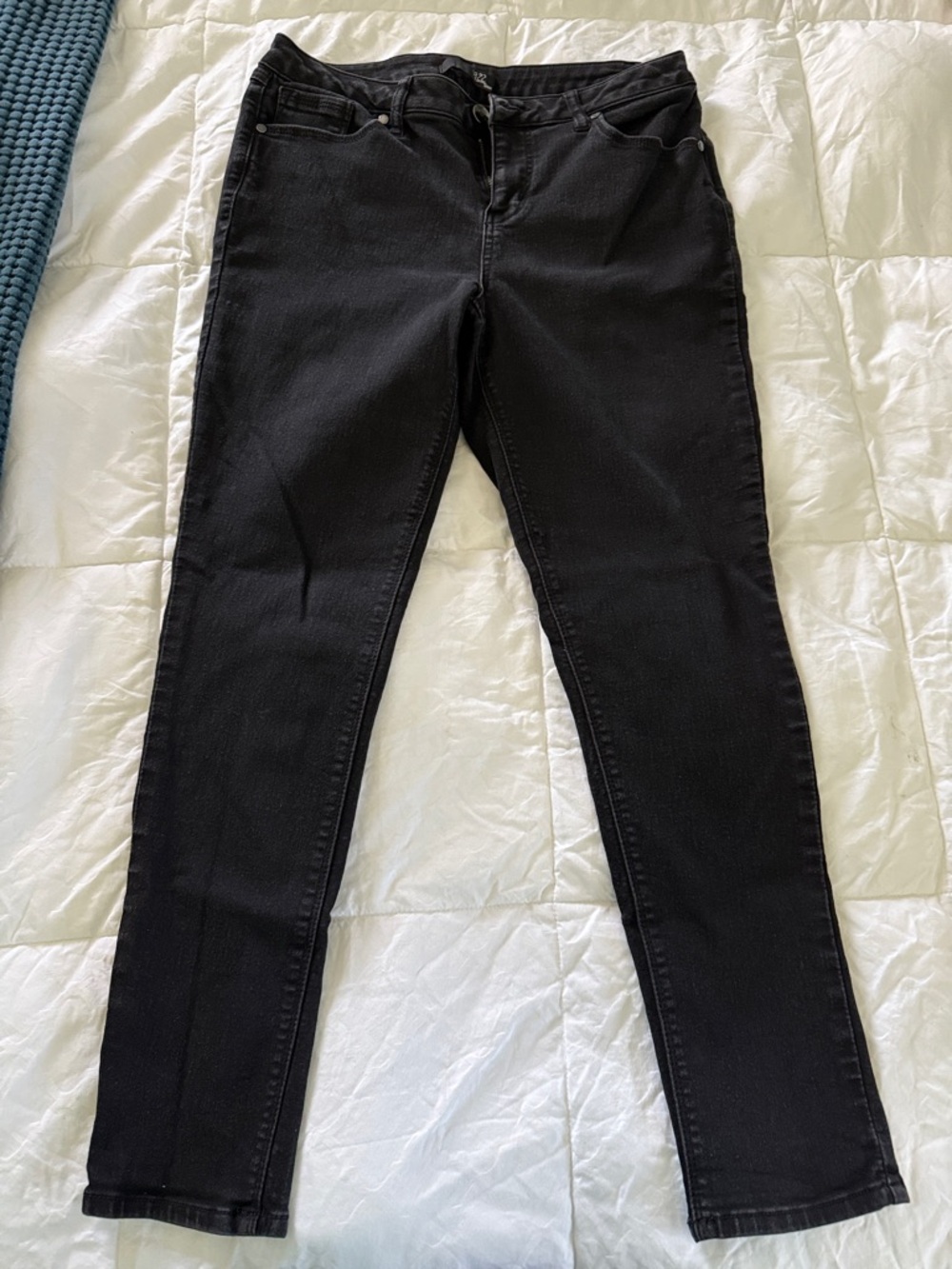 1822 Denim Black Slim Jeans